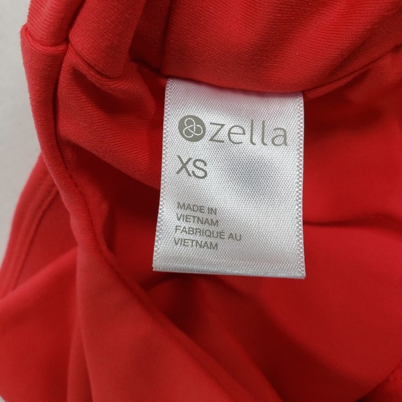 Zella‎ Racerback Coral Red Sports Bra Athletic Tank Top Size XS - Picture 3 of 8